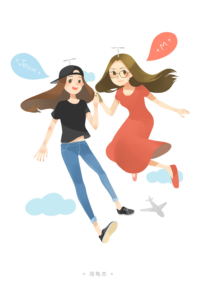 小清新都市插畫唯美人物設(shè)計(jì)2